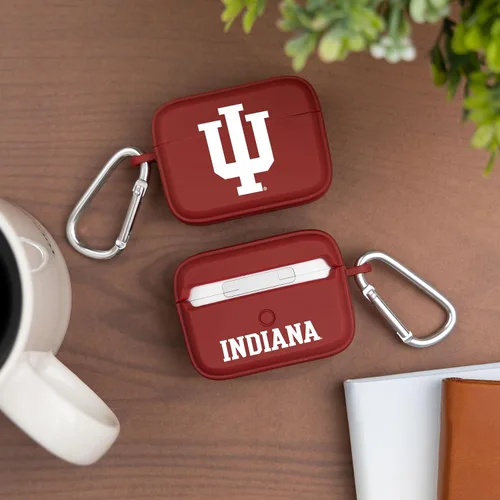 Vista 2 de AFFINITY BANDS Indiana Hoosiers HDX - Funda compatible con Apple AirPods Pro 1 y 2 (Classic Crimson)