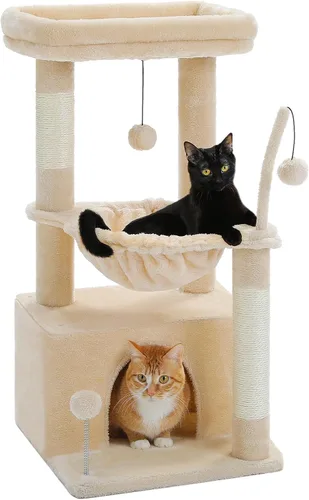 Vista 12 de PEQULTI Árbol para Gatos Torre de Gatos para Gatos Grandes con Postes de Rascar Cubiertos de Sisal y Reposo Extra Grande para Gatos