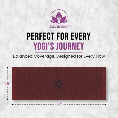 Vista 3 de Clever Yoga Toalla para esterilla de yoga caliente, agarre antideslizante para yoga caliente, absorbe el sudor, agarre de silicona de panal, se