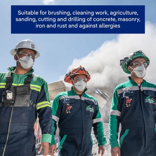 Vista 7 de Dräger Máscara respiradora X-plore 1750 C N95 fabricada en los Estados Unidos 20 respiradores aprobados por NIOSH, ajuste universal