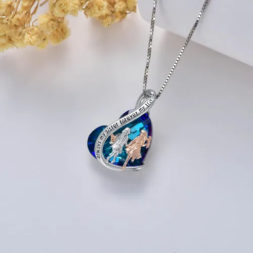 Vista 50 de Collar de plata de ley para hermanas, joyas de cumpleaños para hermanas y amigas