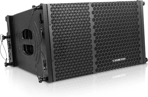 Vista 13 de Sound Town ZETHUS 4 x Sistema de altavoces de matriz de línea dual de 10” con controladores de compresión de titanio, rango