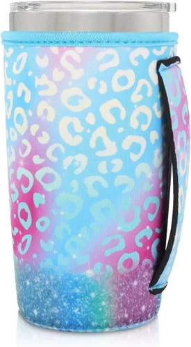 Vista 131 de Fundas Aislantes de Neopreno Portavasos con Asa para Vasos Tumbler de 20oz, Funda Reutilizable para Café Helado Para Tazas de Café de 30oz - 32oz