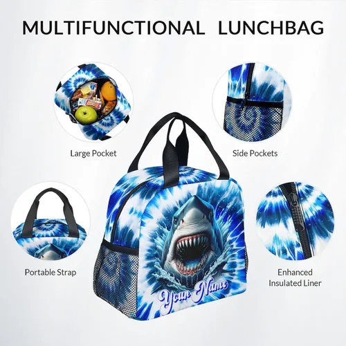 Vista 5 de UNIKITTY Mochila para niños con nombre personalizado, juego de 3 piezas con bolsa de almuerzo y estuche para lápices, bolsa escolar de 17 pulgadas