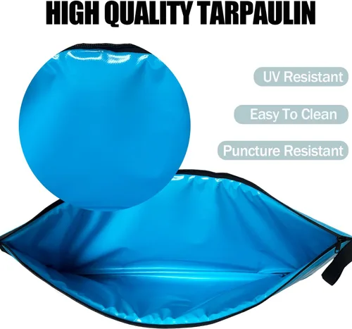 Vista 6 de Bolsa enfriadora térmica Buffalo Gear para peces, 40x18 pulgadas 48x18 pulgadas, a prueba de fugas, bolsa portátil impermeable, mantiene el hielo