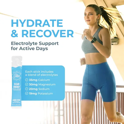 Vista 6 de Barritas de cafeína y electrolitos de energía limpia de Curly's - Energiza tu bebida favorita - Apto para dieta keto, paleo y Whole 30 - Todo