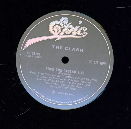 Vista 3 de THE CLASH ROCK THE CASBAH vinyl record
