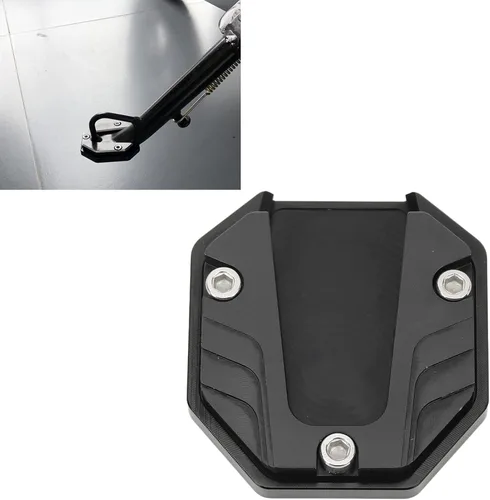Vista 4 de Placa de Kickstand de la motocicleta, placa de extensión del soporte de la motocicleta de la aleación de aluminio