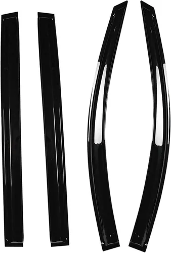 Vista 3 de munirater Reemplazo de protector de deflector de lluvia para ventana lateral Toyota Sienna 2004-2009