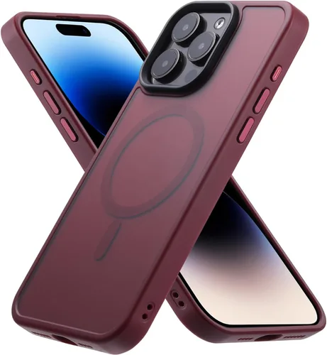 Vista 72 de Funda magnética diseñada para iPhone 11, [probada contra caídas de grado militar] [compatible con MagSafe] Funda protectora delgada translúcida mate
