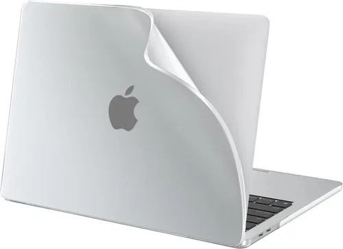 Vista 13 de BlueSwan Funda flexible para MacBook Air de 15 pulgadas, M5 M4 M3 M2 2026 Blanco congelado