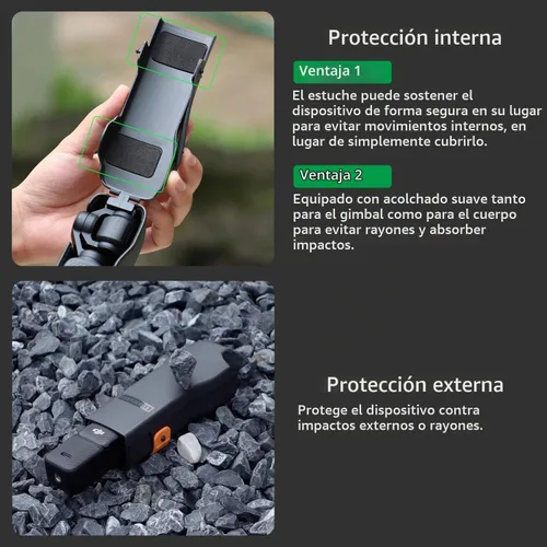 Vista 3 de Arzroic Estuche Protector/Cubierta para DJI Osmo Pocket 3 Accesorios, Protector de Gimbal/Lente/Pantalla Osmo Pocket 3