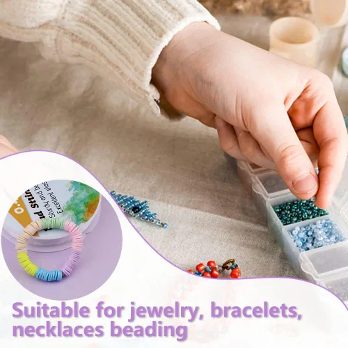 Vista 10 de Cuerda de pulsera de 0.02 in, cuerda elástica para pulseras