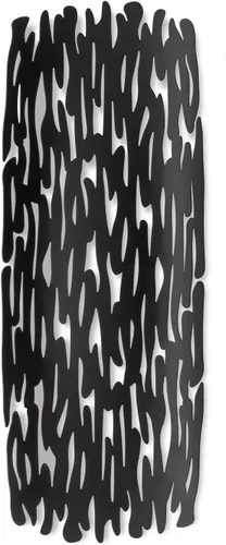 Vista 2 de Alessi Centro de mesa "Bark" en acero coloreado con resina epoxi, negro