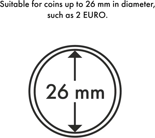 Vista 3 de LIGHTHOUSE - Cápsulas redondas para monedas, protección resistente a arañazos para monedas de 1.024 in, paquete de 10