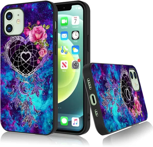Vista 21 de Bcov Funda para iPhone 13, funda protectora de silicona suave a prueba de golpes con diseño de girasol de mariposa colorida para iPhone 13 Girasol