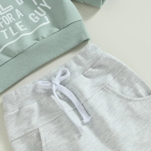 Vista 6 de Conjunto de ropa para bebé recién nacido, sudadera de manga larga y pantalones, para otoño e invierno, 2