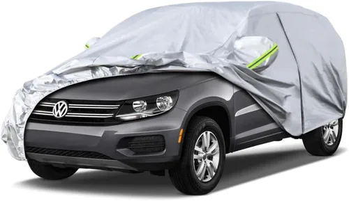 Vista 75 de KouKou Funda impermeable para automóvil SUV adecuada para BMW X1 de 2009 a 2025, 7 capas a prueba de viento para todo tipo de clima, cubierta