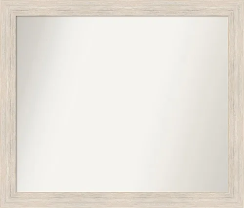Vista 231 de Amanti Art Espejo personalizado, espejo de baño estrecho Alexandria White Wash, espejo de pared o espejo de tocador de baño sobre el fregadero