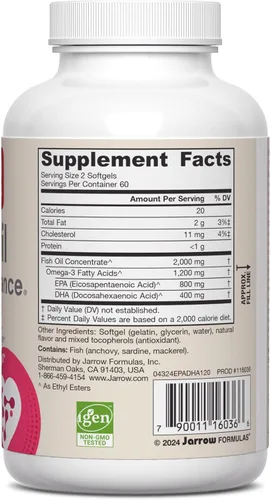 Vista 10 de Equilibro EPA-DHA de Jarrow Formulas, EPADHA120, 120, 1, 1