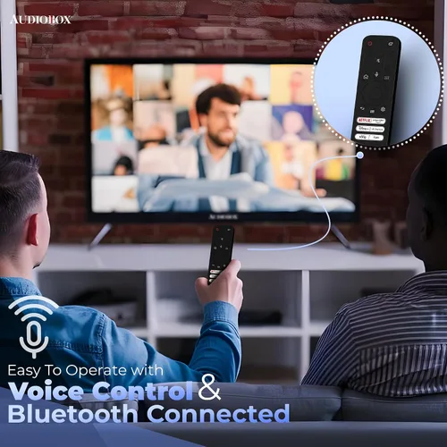 Vista 4 de Audiobox Smart TV con reproductor de DVD integrado – LED HDTV, compatible con CA/CC, cámper y RV TV para viajes, entretenimiento en casa