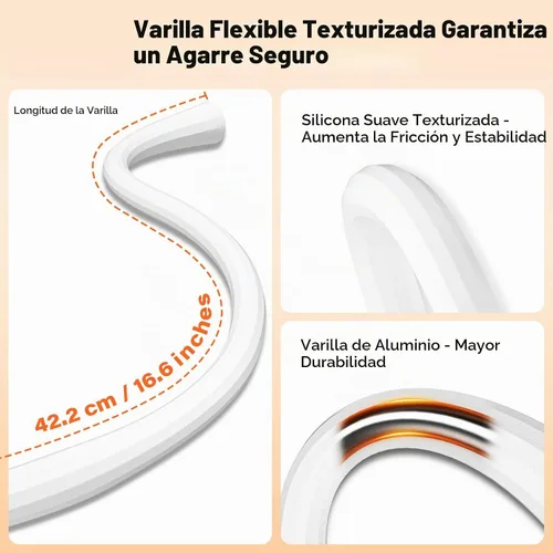 Vista 2 de A2C Soporte universal para monitor de bebé compatible con óptica infantil DXR 8 y DXR-8 Pro y la mayoría de los demás monitores de bebé, cunas