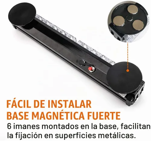 Vista 6 de Luces de emergencia inalámbricas Bar Beacon Led luz de advertencia