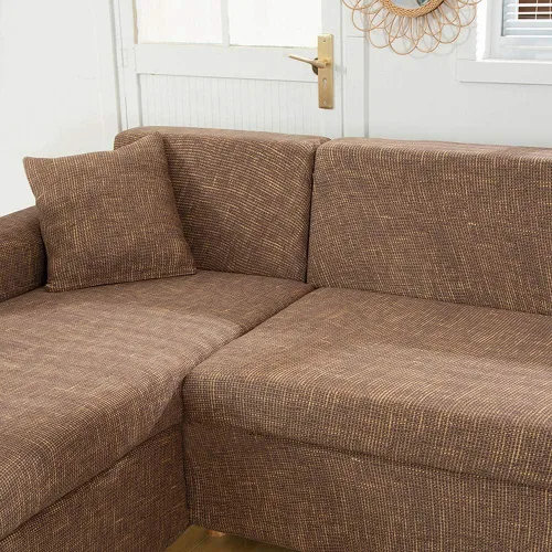 Vista 5 de MIFXIN Fundas de sofá modulares en forma de L, 2 piezas, elásticas, tipo L, para sofá o sillón, protector de muebles para sala de estar, mascotas