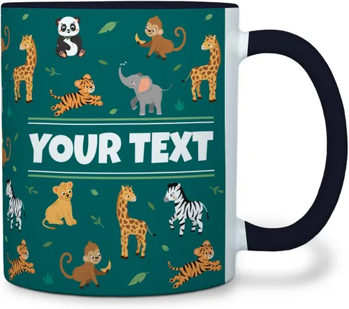 Vista 28 de Taza personalizada para niños – Mariposas – Nombre/texto personalizado, chocolate caliente de cerámica, cacao/taza de café para niñas, regalo