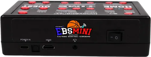 Vista 6 de Marcador electrónico de baloncesto (EBS) Mini v2 controlador (ahora con reloj de tiro) - Se utiliza para baloncesto, voleibol, lucha libre y más