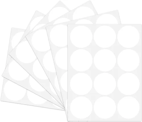 Vista 9 de STARLIBOO Calcomanías de puntos, círculos extraíbles de 2 pulgadas, 540 unidades de colores, para escribir para ventas de garaje (marrón)