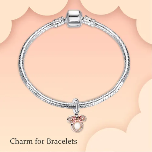 Vista 4 de 925 Sterling Silver Love Family Mom Sister Charms for Bracelets and Necklaces Love Family Mom Animal Dangle Pendants Beads Charms Jewelry Gift for