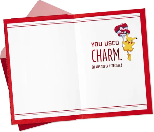 Vista 3 de Hallmark Pokémon Anniversary Card, Love Card (Pikachu, I Choose You) & Nintendo Super Mario Valentine's Day Card for Husband, Wife, Boyfriend