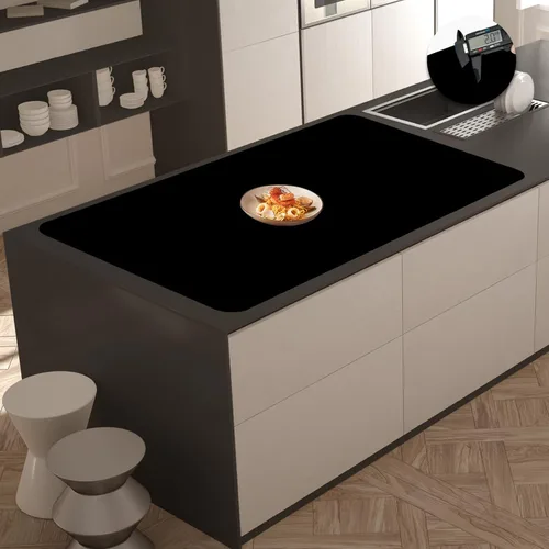 Vista 23 de Tapete de silicona súper grande, 120 x 24 pulgadas, tapete de silicona para encimera de cocina, tapete antideslizante resistente al calor, tapete
