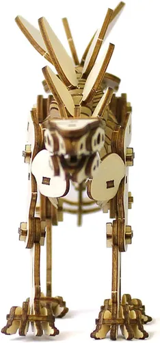 Vista 7 de Rompecabezas 3D de dinosaurio de madera Stegosaurus - Divertidos kits de manualidades de madera para manualidades, regalo ideal para cumpleaños