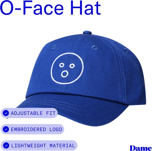 Vista 3 de Dame Products O-Face - Gorra de béisbol unisex, color azul real, ajustable y cómoda, Azul