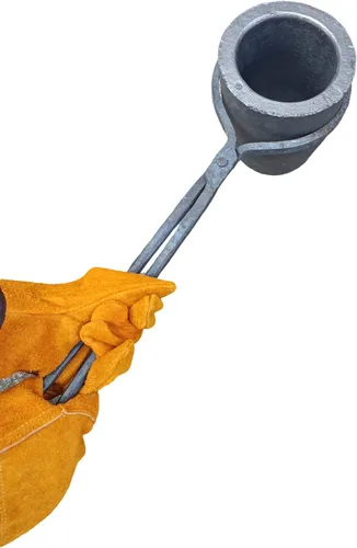 Vista 4 de Pinzas de crisol de 22.0 lbs para fundir metal, herramientas de fundición para crisoles de vertido y elevación, soporte de alicates de abrazadera