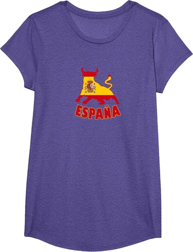 Vista 88 de Spain Espana with Bull and National Flag/Present T-Shirt Asphalt Grey