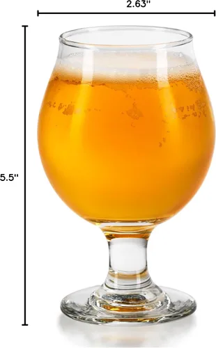 Vista 4 de Libbey 3807 Cervezas Belgas Vaso de cerveza de 13 onzas - 12 / CS
