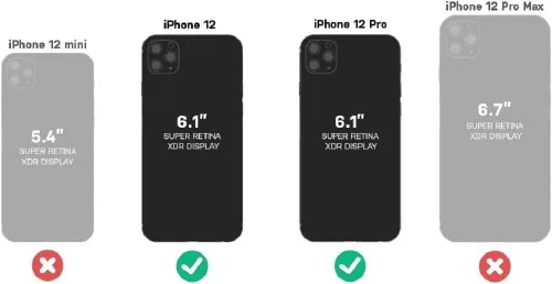 Vista 2 de OtterBox +Pop Reflex Series - Funda para iPhone 12 y iPhone 12 Pro (solamente) - Embalaje al por menor - Rosa