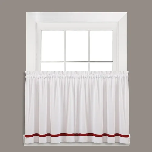 Vista 10 de SKL Home Sutton Cenefa para ventana, 18 x 38 pulgadas, Burdeos
