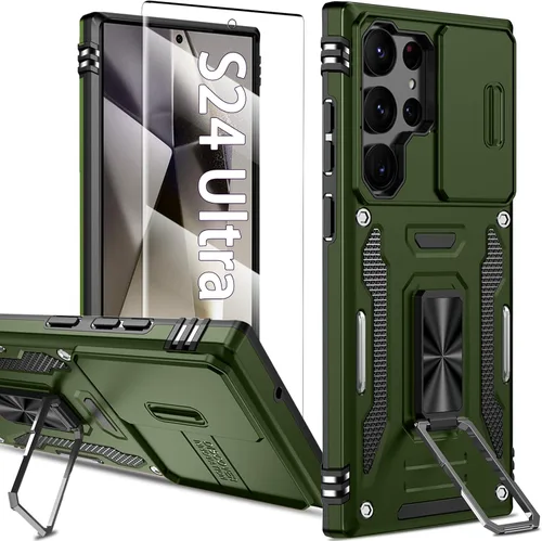 Vista 115 de Funda magnética para Samsung Galaxy Note 20 Ultra con soporte de anillo [con protector de pantalla] [Compatible con carga inalámbrica MagSafe] Funda