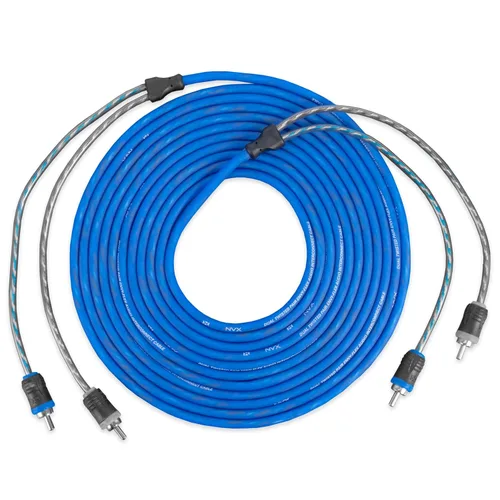 Vista 4 de NVX® XIV2M - Cable de interconexión de audio RCA de cobre libre de oxígeno de 1 hembra a 2 machos, par trenzado de audio RCA serie V, con reducción