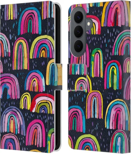 Vista 37 de Head Case Designs Officially Licensed Ninola Brushstrokes Black Summer Patterns Leather Wallet Case Compatible with Samsung Galaxy A07 4G