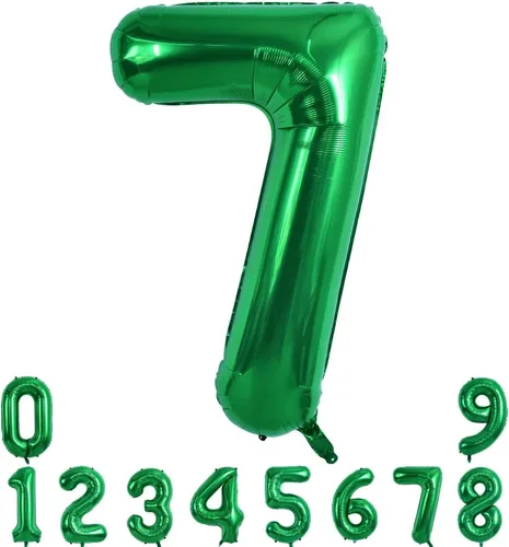 Vista 87 de Globos de números grandes, negros, de 40 pulgadas
