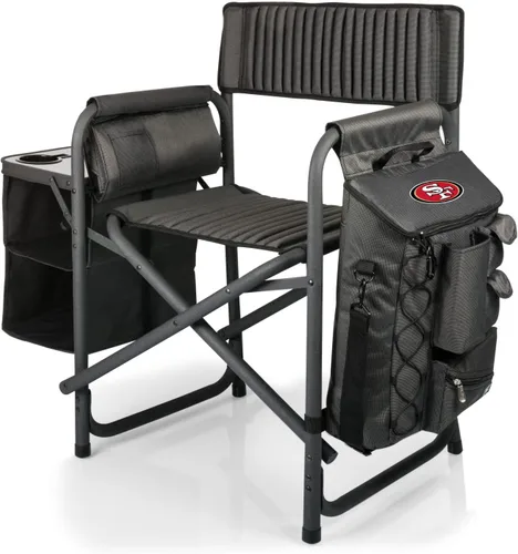 Vista 4 de PICNIC TIME NFL NFL Fusion - Silla de campamento unisex para adultos, con mesa auxiliar y enfriador suave, silla de playa para adultos, silla