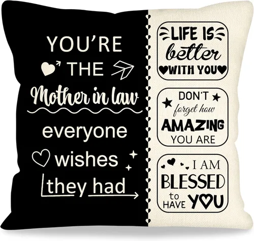 Vista 14 de Fundas de almohada decorativas de 18 x 18 pulgadas con ideas de regalos para familiares y amigos, regalos después de una cirugía, regalo