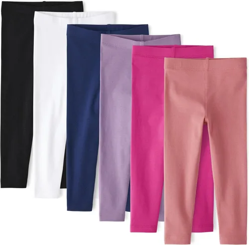 Vista 7 de The Children's Place and Toddler Assorted Solid Leggings, Multipacks