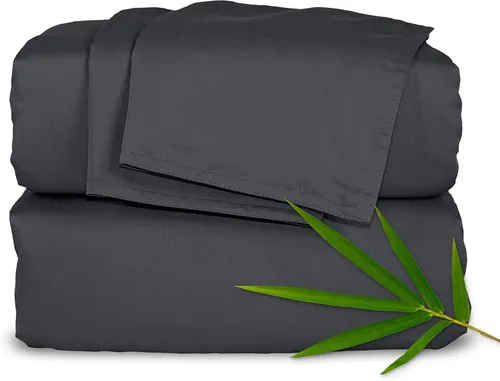 Vista 17 de Pure Bamboo Sábanas Twin, Juego de Sábanas de Cama de Viscosa 100% Orgánica Genuina Derivada de Bambú, Lujosamente Suaves y Refrescantes, Doble