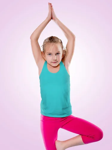 Vista 6 de SATINIOR 4 piezas de camisetas sin mangas de danza para niñas, espalda cruzada, ropa de baile para niñas